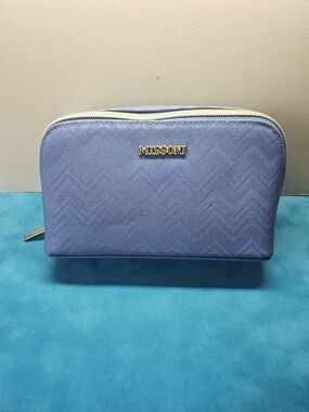 Missoni For Delta Blue Chevron Cosmetic Pouch